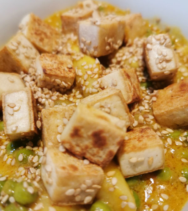 Spargel Curry Vegan mit Torfu
